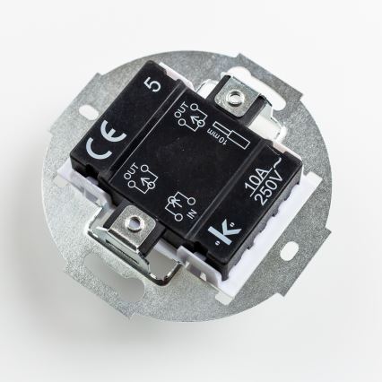 Kliklap - Retro серійний вимикач з рамкою № 5, чорний