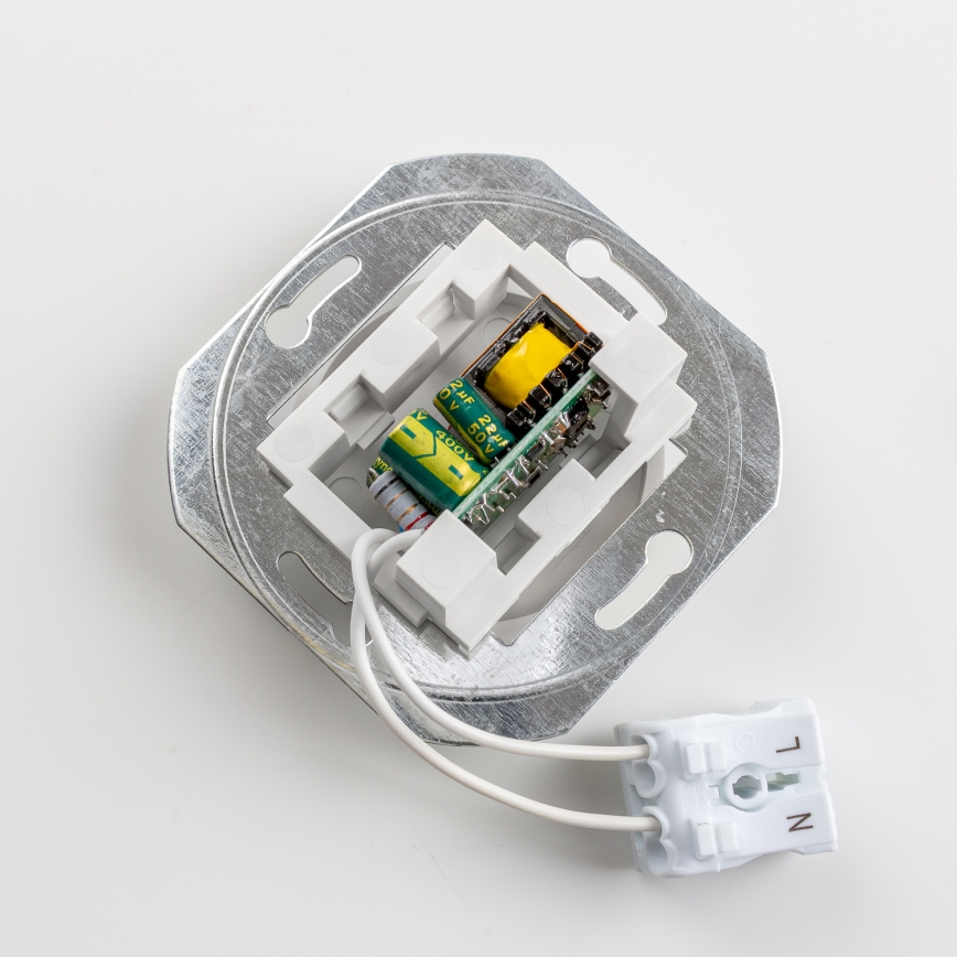 Kliklap - Ретро USB-розетка A+C із сірою рамкою