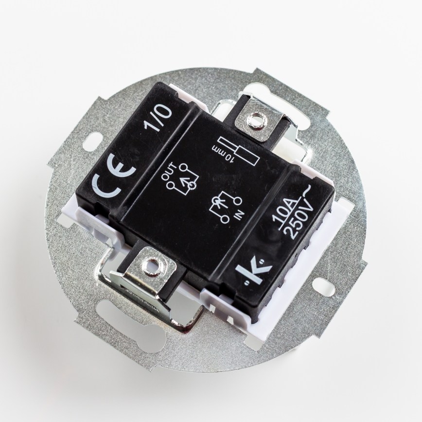 Kliklap - Ретро-кнопка без рамки чёрная