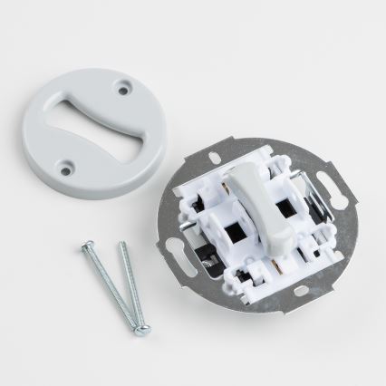 Kliklap - Ретро-кнопка с рамкой, серая