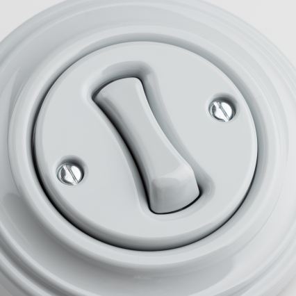 Kliklap - Ретро-кнопка с рамкой, серая