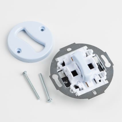 Kliklap - ретро-кнопка в рамці, синя