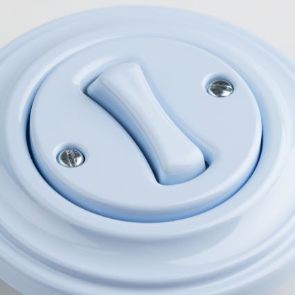 Kliklap - ретро-кнопка в рамці, синя