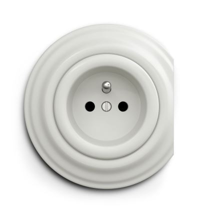 Kliklap - Винтажная розетка 230V белый