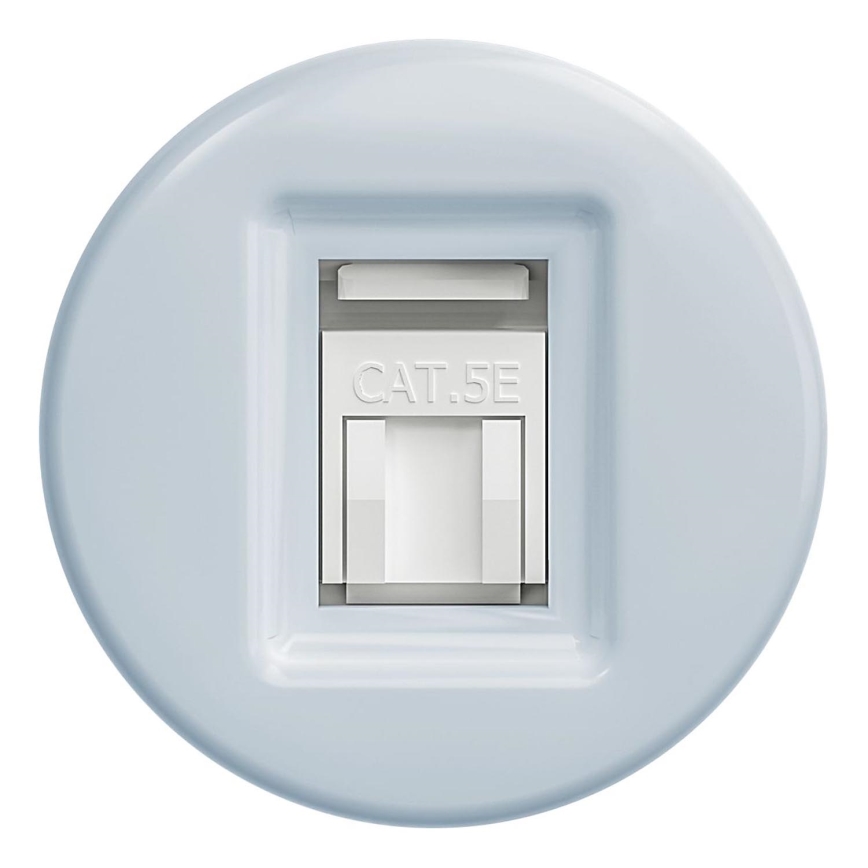 Kliklap - Винтажная розетка для передачи данных без рамки синий