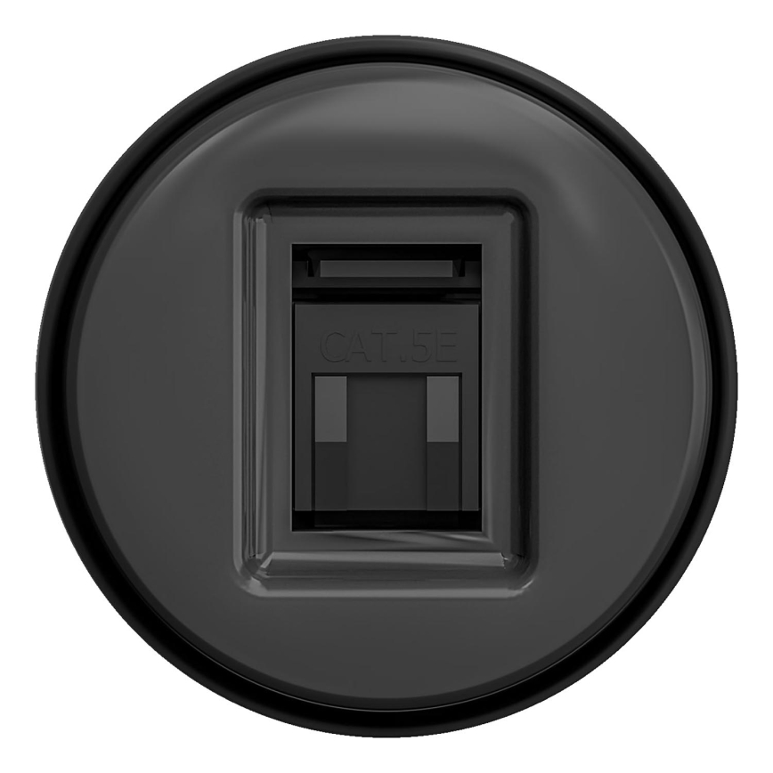Kliklap - Винтажная розетка для передачи данных антрацит