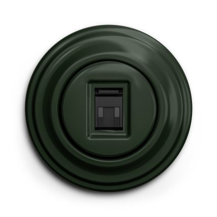 Kliklap - Винтажная розетка для передачи данных зеленый