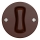 Kliklap - Винтажный лестничный выключатель без рамки № 6 коричневый