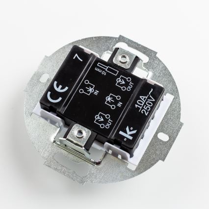 Kliklap - Винтажный перекрестный выключатель без рамки № 7 без рамки коричневый