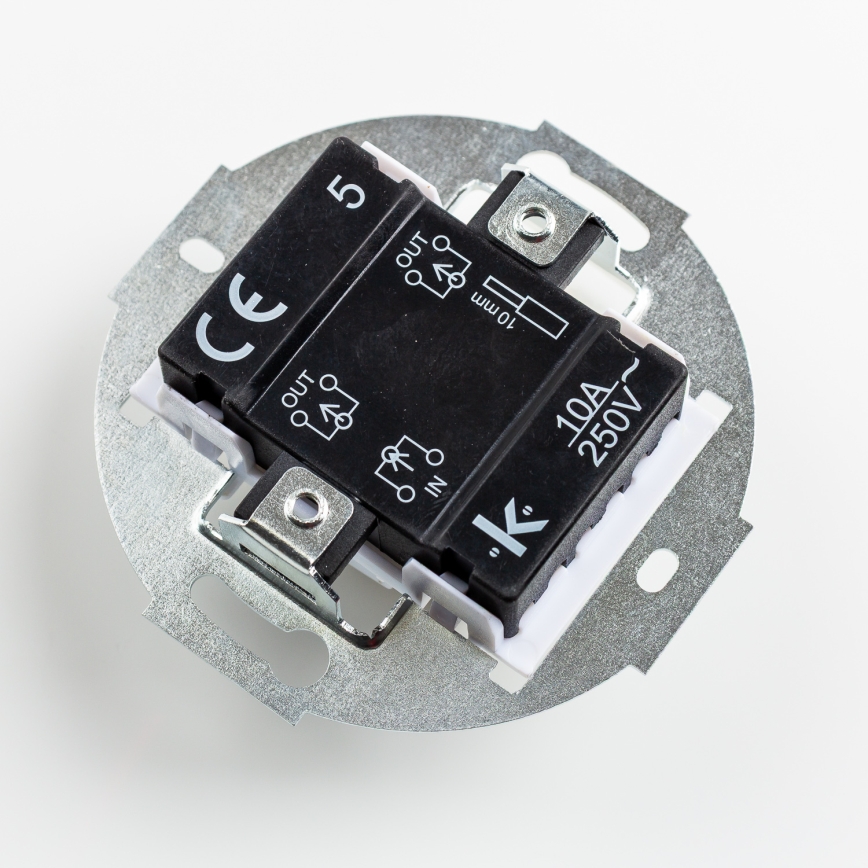 Kliklap - Винтажный серийный выключатель без рамки № 5 антрацит