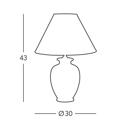 Kolarz 0014.70 - Настольная лампа GIARDINO 1xE27/100W/230V диаметр 30 см