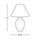 Kolarz 0014.70 - Настільна лампа GIARDINO 1xE27/100W/230V діаметр 30 см