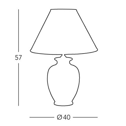 Kolarz 0014.71 - Настільна лампа GIARDINO 1xE27/100W/230V діаметр 40 см