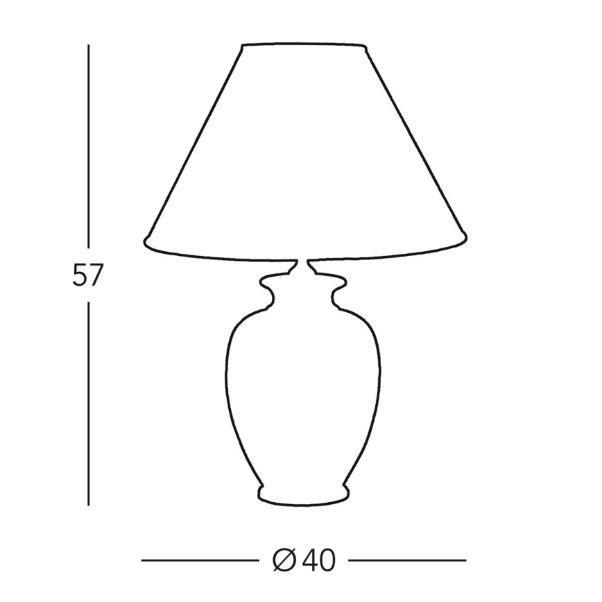 Kolarz 0014.71 - Настільна лампа GIARDINO 1xE27/100W/230V діаметр 40 см