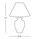 Kolarz 0014.71 - Настольная лампа GIARDINO 1xE27/100W/230V диаметр 40 см
