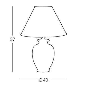 Kolarz 0014.71 - Настільна лампа GIARDINO 1xE27/100W/230V діаметр 40 см