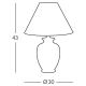 Kolarz 0014.73.3 - Настольная лампа GIARDINO 1x E27/100W/230V
