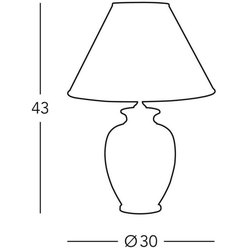 Kolarz 0014.73.6 - Настольная лампа TLAVORIO 1xE27/100W/230V