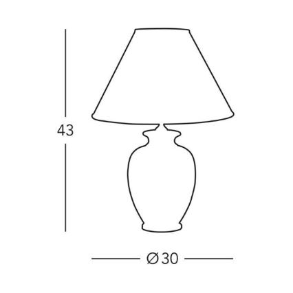 Kolarz 0014.73 - Настільна лампа GIARDINO 1xE27/100W/230V