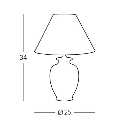 Kolarz 0014.73S - Настільна лампа GIARDINO 1xE27/60W/230V