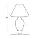 Kolarz 0014.73S - Настольная лампа GIARDINO 1xE27/60W/230V