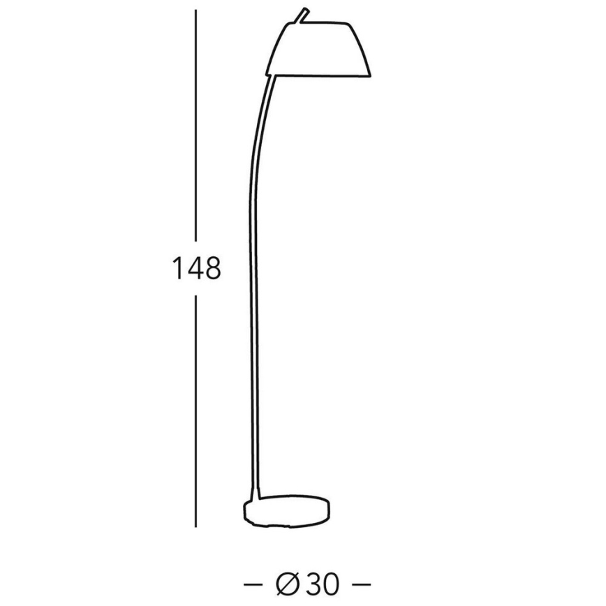 Kolarz 0051.41.6 - Торшер MALMÖ 1xE27/60W/230V