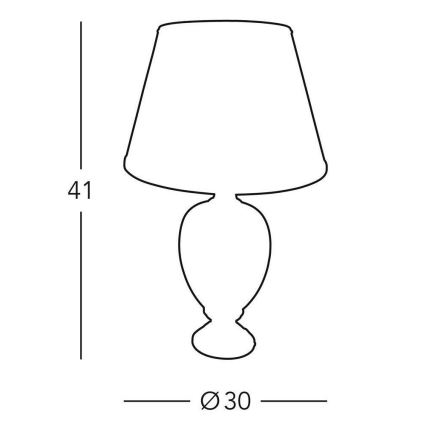 Kolarz 0094.70S - Настільна лампа DAMASCO 1xE27/60W/230V