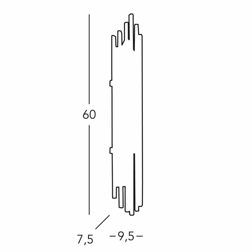 Kolarz 0342.63.5 - Настенный светильник ONTARIO 3xE14/40W/230V 60 см блестящий хром