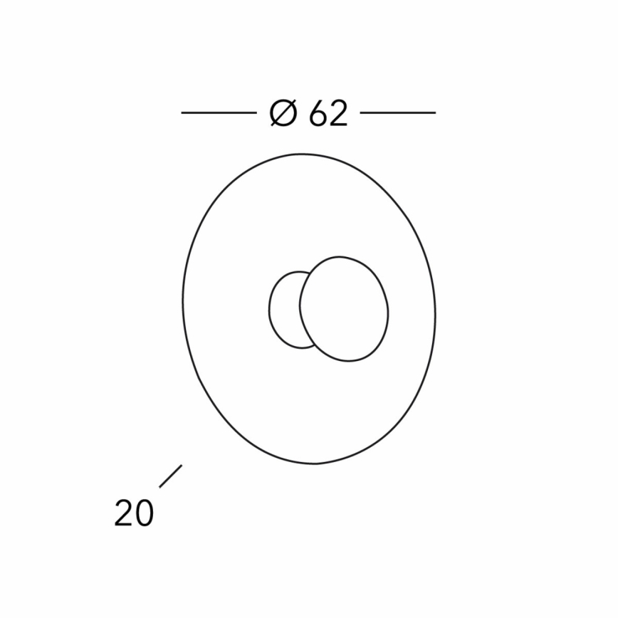 Kolarz 0365.61XL.V1.3 - Настенный светильник LUNA 1xE27/100W/230V 24K золотистый