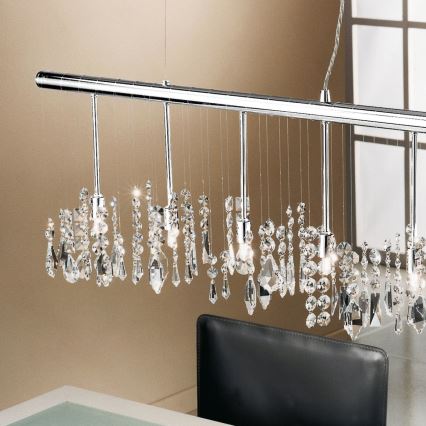 Kolarz 104.87.5 - Кришталева підвісна люстра STRETTA 7xG9/40W/230V глянцевий хром