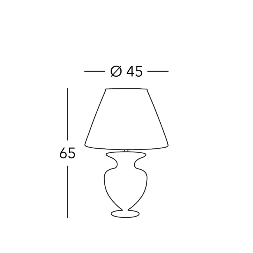 Kolarz 1417.71M.Mu - Настольная лампа ANFORA 1xE27/100W/230V 24K золотистый