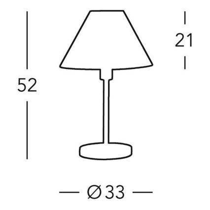 Kolarz 264.70.4 - Настільна лампа HILTON 1xE27/60W/230V
