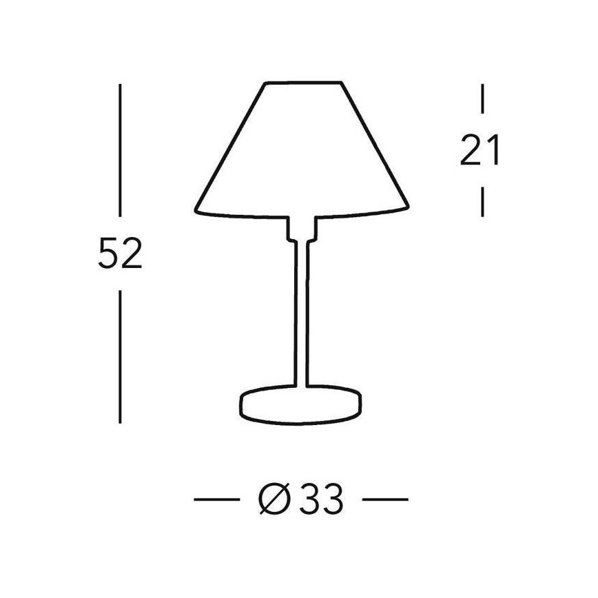 Kolarz 264.70.4 - Настільна лампа HILTON 1xE27/60W/230V