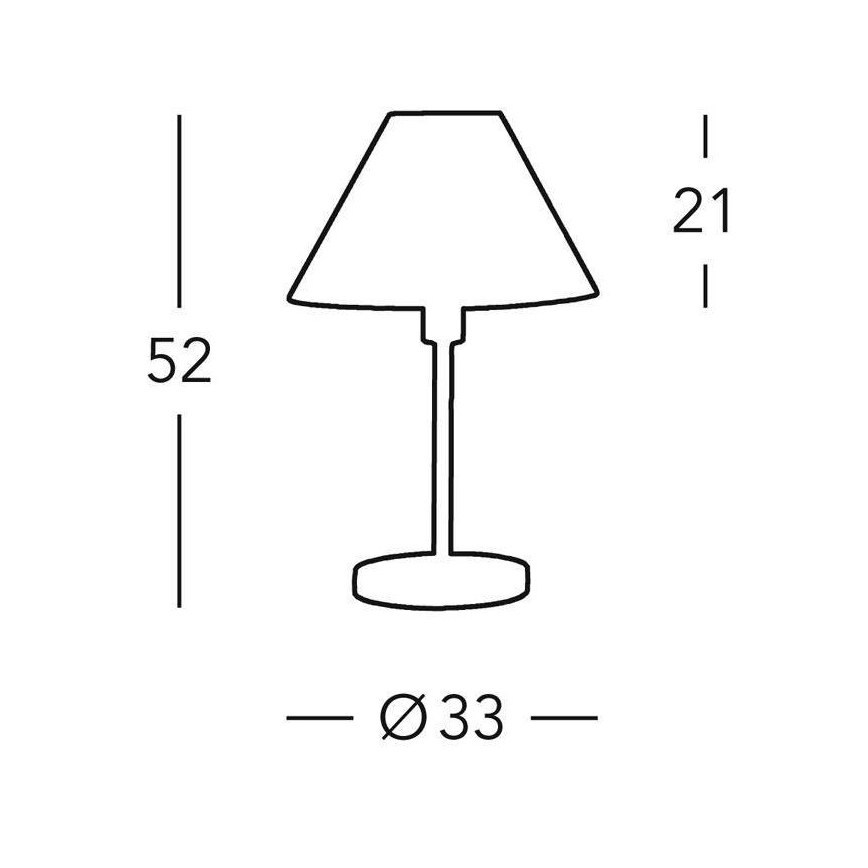 Kolarz 264.70.6 - Настільна лампа HILTON 1xE27/60W/230V