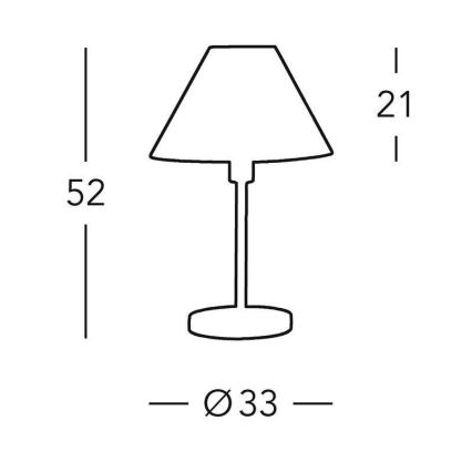 Kolarz 264.70.6 - Настольная лампа HILTON 1xE27/60W/230V