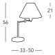 Kolarz 264.71.4 - Настольная лампа HILTON 1x E27/60W/230V