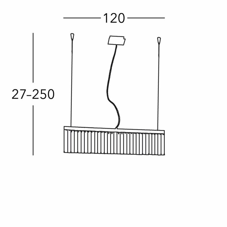Kolarz 314.87.5 - Кришталева підвісна люстра PRISMA 7xG9/25W/230V глянцевий хром
