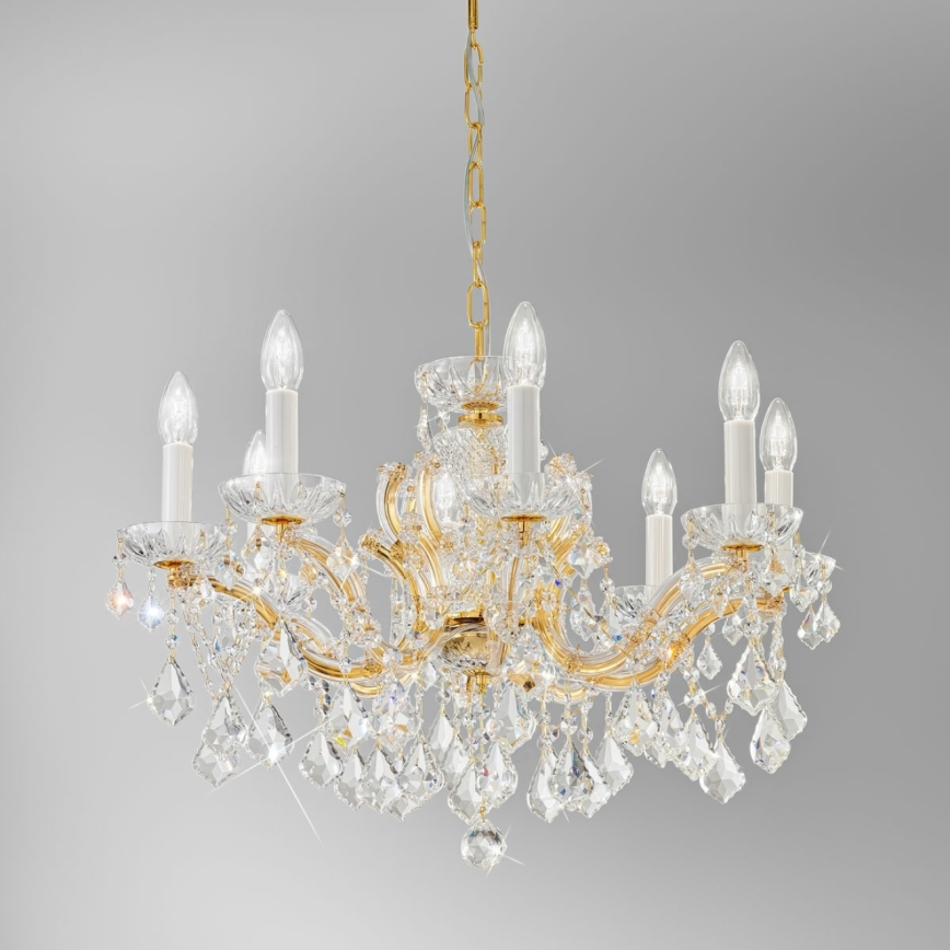 Kolarz 3149.88.3.KoT - Хрустальная люстра на цепи MARIA LOUISE 8xE14/40W/230V 24K золотистый