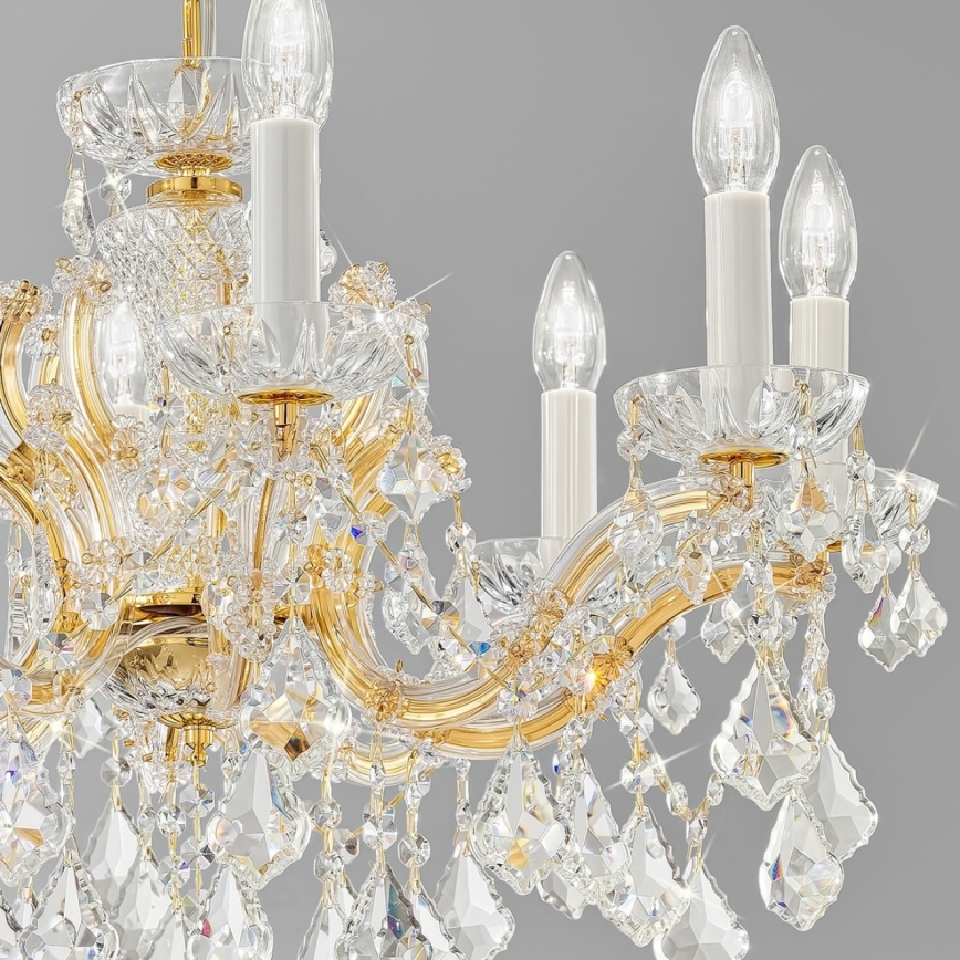 Kolarz 3149.88.3.KoT - Хрустальная люстра на цепи MARIA LOUISE 8xE14/40W/230V 24K золотистый