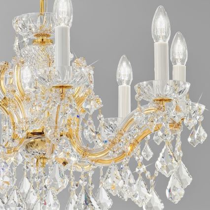 Kolarz 3149.88.3.KoT - Кришталева люстра на ланцюгу MARIA LOUISE 8xE14/40W/230V 24K золотий