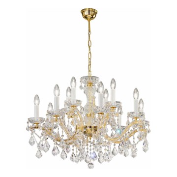 Kolarz 3149.88+4.3.KoT - Хрустальная люстра на цепи MARIA LOUISE 12xE14/40W/230V 24K золотистый