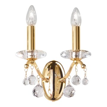 Kolarz 3234.62.3.KoT - Хрустальное настенное бра CARMEN 2xE14/60W/230V 24K золото