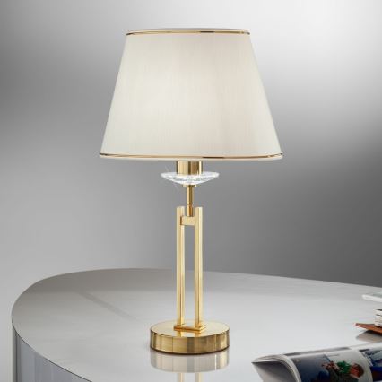 Kolarz 330.71.8C - Кришталева настільна лампа IMPERIAL 1xE27/60W/230V золотий/бежевий
