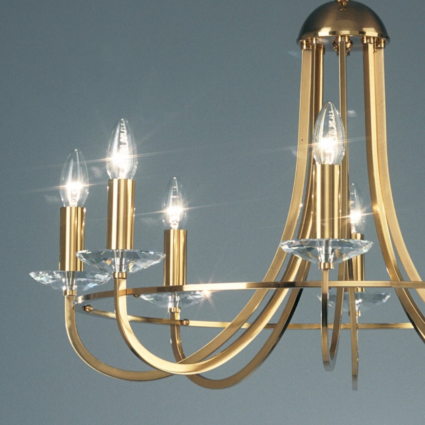 Kolarz 330.88.8C - Кришталева люстра на ланцюгу IMPERIAL 8xE14/60W/230V золотий