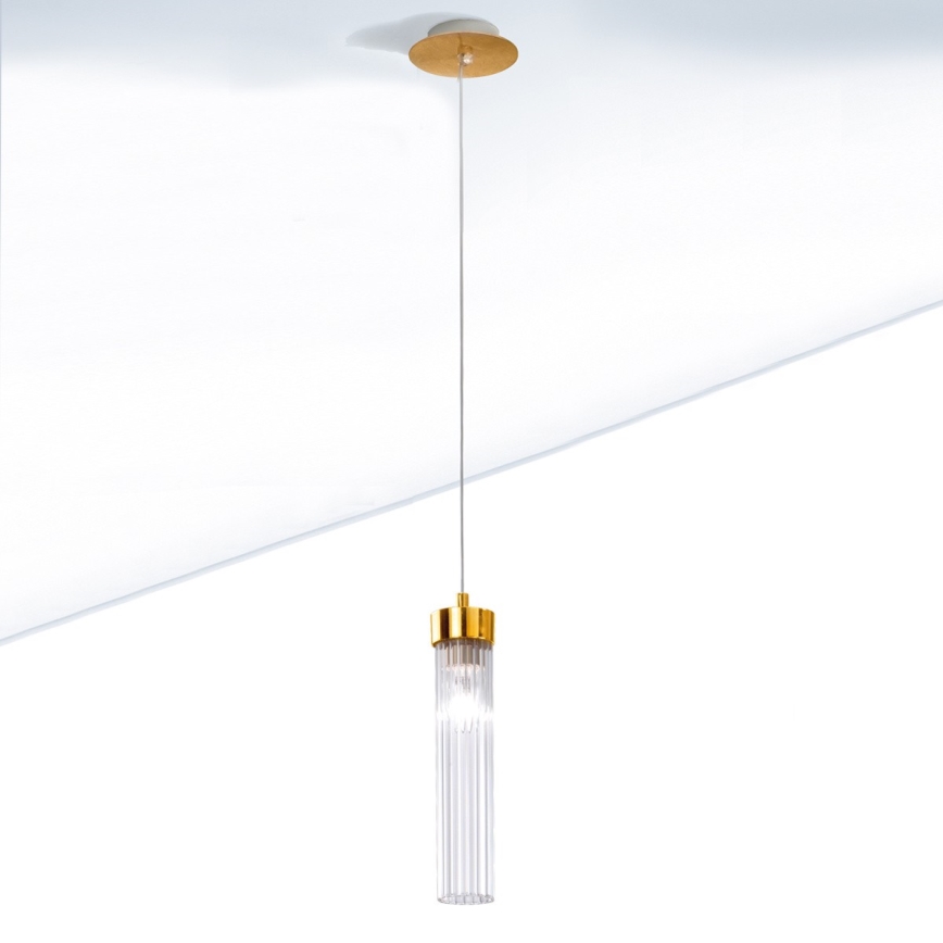 Kolarz 6009.30130 - Підвісна люстра RAGGIO 1xE14/25W/230V 24K золото