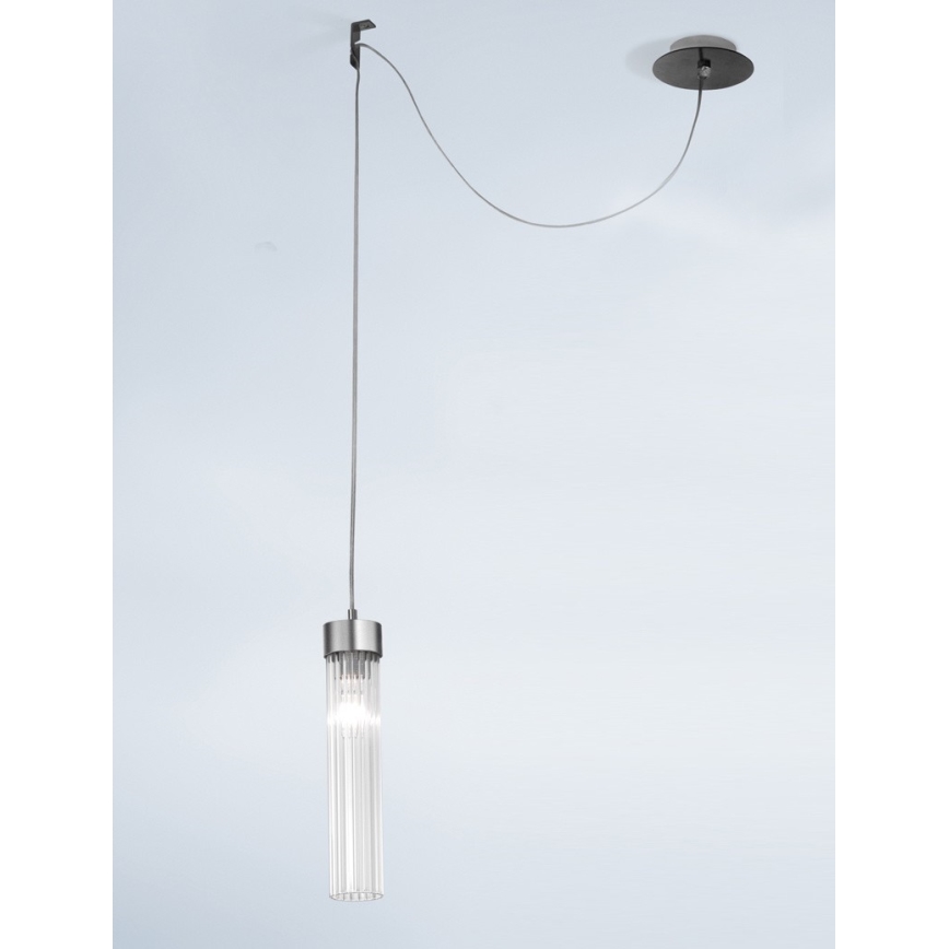 Kolarz 6009.30161 - Подвесная люстра RAGGIO 1xE14/25W/230V матовый хром
