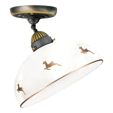 Kolarz 731.10.150 - Накладная люстра NONNA 1xE27/75W/230V, диаметр 20 см, оленьи рога, розовое золото