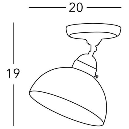 Kolarz 731.10.53 - Точковий світильник NONNA 1xE27/75W/230V