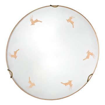 Kolarz 731.11.4.150 - Настенный светильник NONNA 1xE27/60W/230V, Ø 30 см, отделка: розовое золото с мотивом «олень»