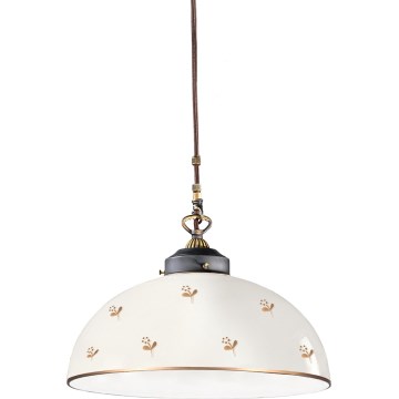 Kolarz 731.32.172 - Подвесная люстра на тросе NONNA 1xE27/75W/230V, Ø 36 см, с цветочным декором, розовое золото